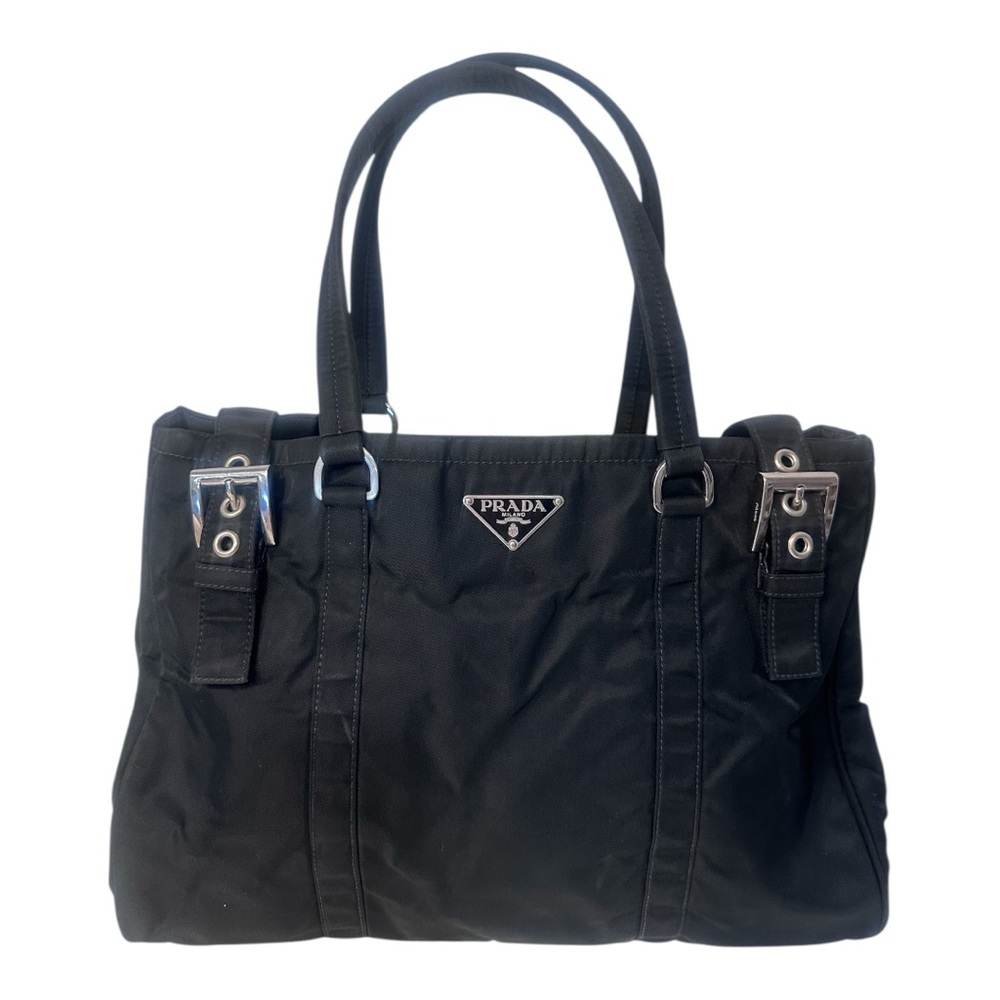 Prada Nylon Buckle Tote